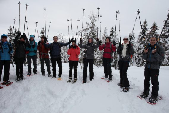 13 nov première sortie en raquettes de la saison