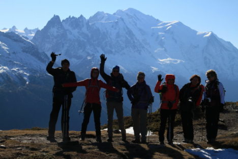 18 nov les mélèzes & le Mont Blanc