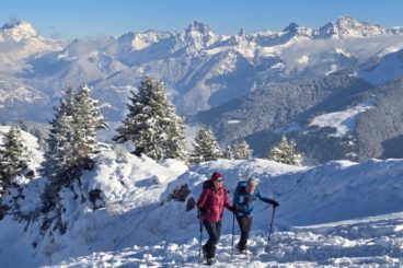 22 nov première en raquettes Morgins 