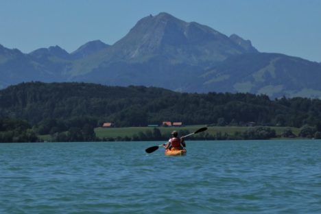 2 août Sortie Kayak sur le lac de Gruyère